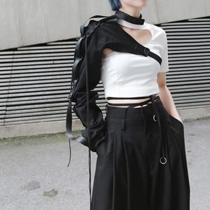 REINA ONE SIDED LONG SLEEVE CUFF - BLACK